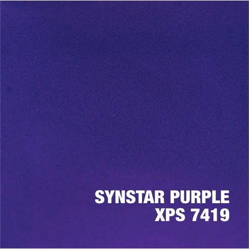 Synstar Purple epoxy coating sample showing uniform color and finish quality