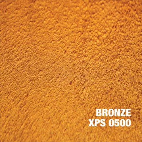 Bronze metallic epoxy coating with textured aggregate finish