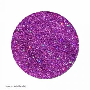 Purple glitter epoxy floor with fine sparkle aggregate throughout