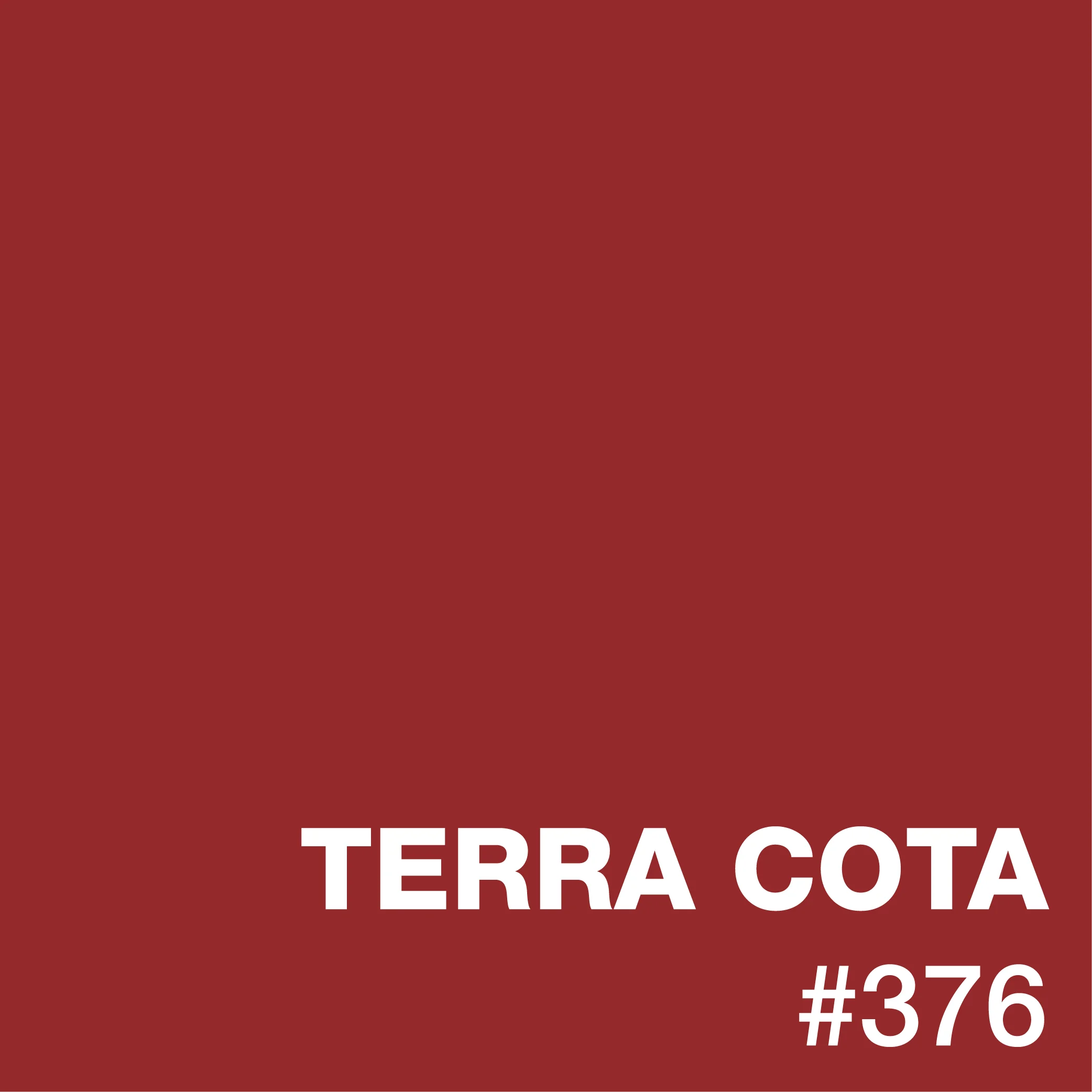 Terra Cota epoxy flooring color sample showing warm red-brown tone