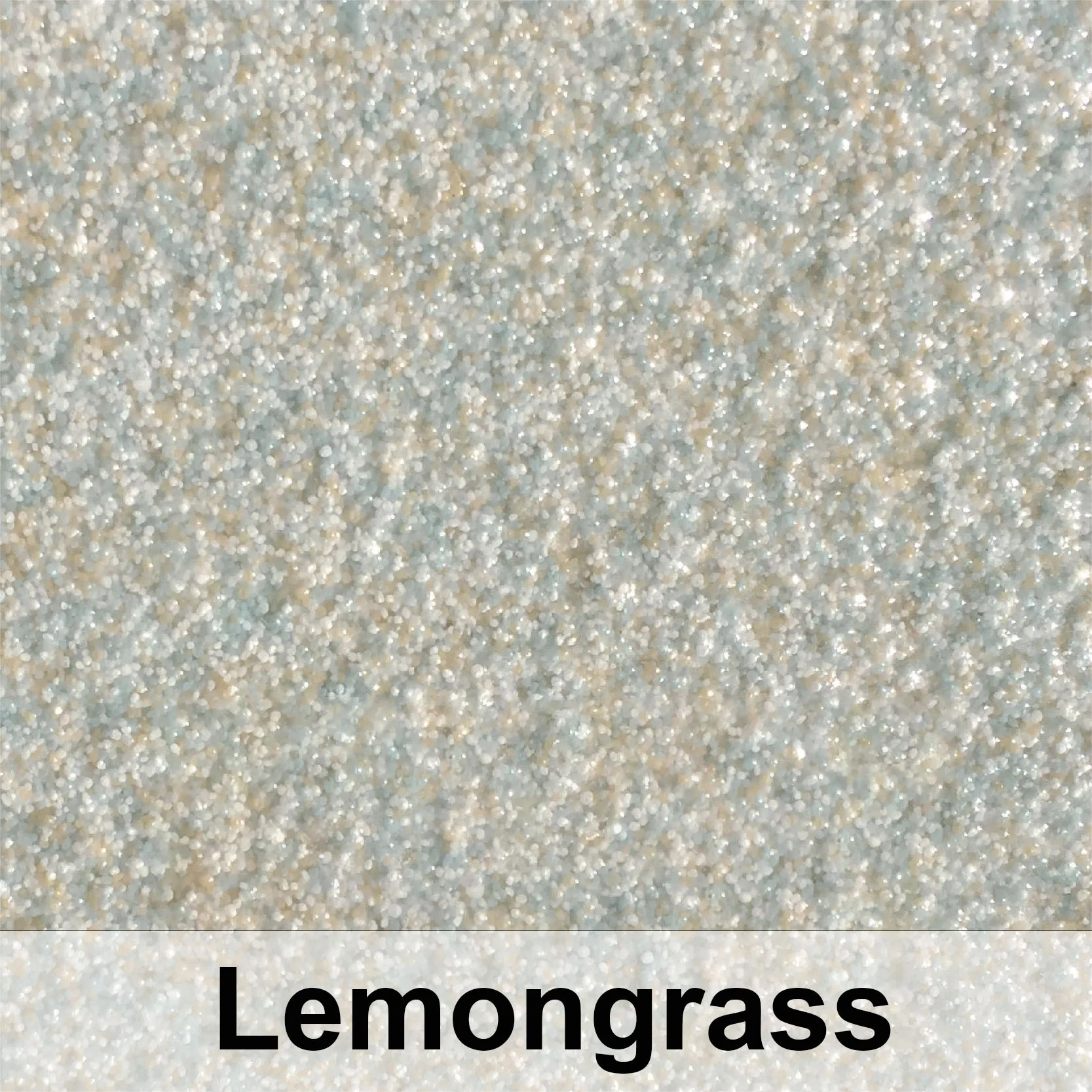 Lemongrass quartz epoxy flooring with speckled green, white, and tan aggregate finish
