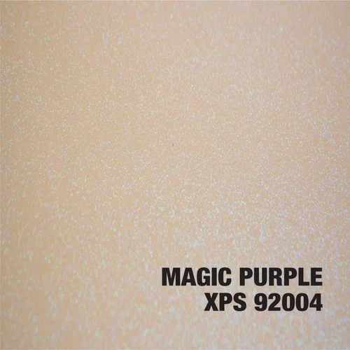 Magic Purple metallic epoxy coating sample with iridescent sparkle finish