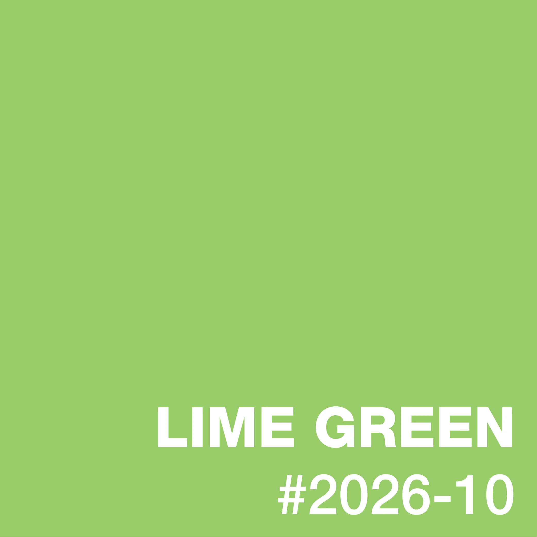 Solid lime green epoxy floor coating with uniform finish and color swatch reference